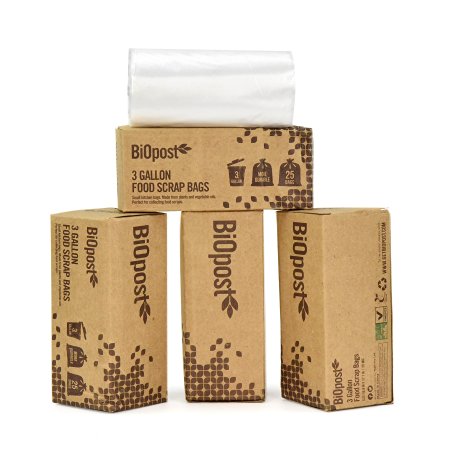 Biopost Compostable 3 Gallon Food Scrap Bags (pack of 100)