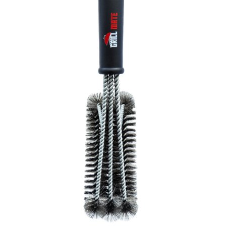 Grill Mate 18" 3 in 1 Stainless Steel Barbecue Grill Brush - The Best 360° Scraper and Cleaning Grill Accessory