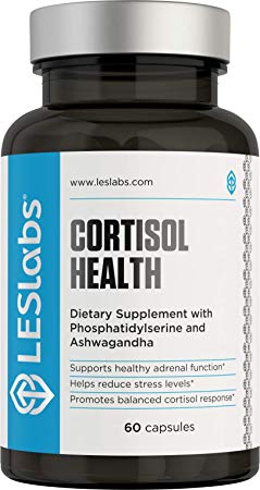 Cortisol Control Adrenal Health and Stress Relief Supplement by LES Labs 60 Vegetarian Capsules with Phosphatidylserine and Magnesium Citrate 8226 Natural Formula 8226 100 Money Back Guarantee