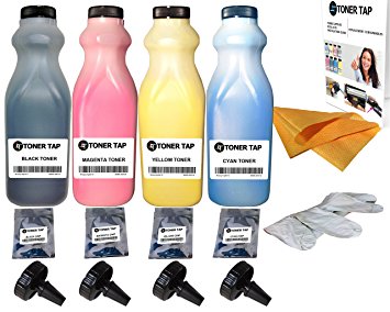 Toner Tap High Gloss Refill Kit For Xerox Phaser 7500, 7500N, 7500DN, 7500DT, 7500DX, With Chips