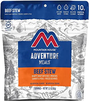 Mountain House Beef Stew | Freeze Dried Backpacking & Camping Food | Survival & Emergency Food | Gluten-Free