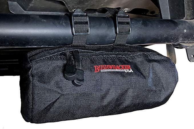Bushwhacker UTV Small Cylinder Bag for Roll Bar - Dimensions 8.5" x 4" - Side by Side Pack SxS Luggage Storage ATV Accessories Rollbar Cage Overhead