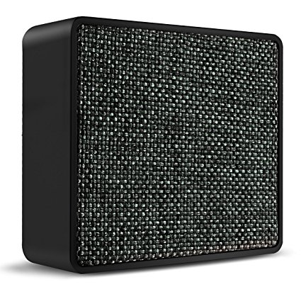 PLUSINNO Wireless Bluetooth Speakers 4.0, Portable and Lightweight Shower Speaker, Built-in Microphone 6hrs Playtime and Bass Drivers (Black)