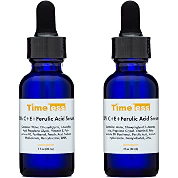 Timeless Skin Care - 20% vitamin c + e ferulic acid serum with dropper, 1 Ounce