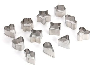 Cosmos ® Mini Cookie Cutter Set 12 Multi Shapes with Cosmos Fastening Strap