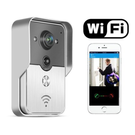 Toguard Wireless Video doorbell Intercom WIFI PIR Motion activatedWaterproofSupport androidIOS APPunlock by phone WR230