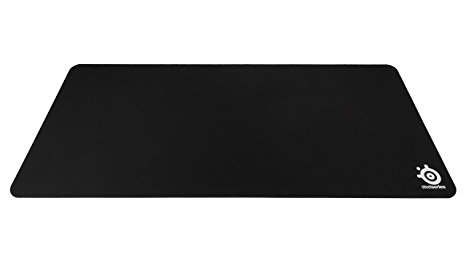 SteelSeries QcK XXL, Gaming Mouse Pad, 900mm x 400mm, Cloth, Rubber Base, Laser & Optical Mouse Compatible - Black