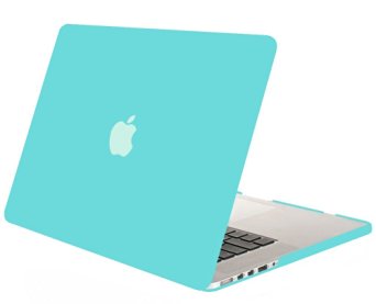 Mosiso MacBook Pro 13 Retina Case (No CD-ROM Drive), Ultra Slim Soft-Touch See Through Plastic Hard Shell Cover for MacBook Pro 13.3" with Retina Display A1502/A1425 (Newest Version), Turquoise