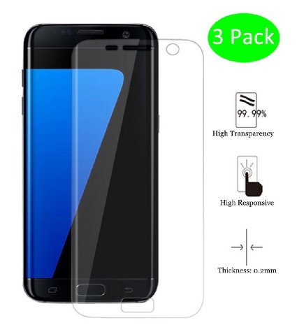 Galaxy S7 Edge Screen Protector Anti-Explosion Full Coverage HD Clear Film for Sangxung S7 Edge (3-Pack)