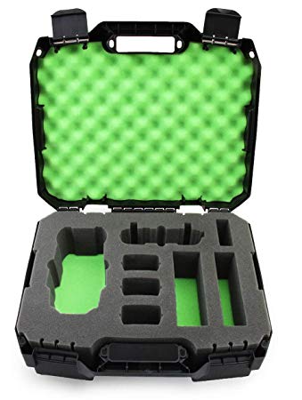 CASEMATIX DRONESAFE Rugged Case Fits DJI Mavic 2 Pro Drone and DJI Mavic 2 Zoom, 3 Batteries, Charger Adapter, Controller, Propellers, and More - 2018 Green (Includes CASE ONLY)
