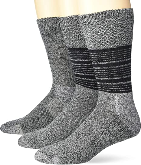 Dr. Scholl's Men's Advanced Relief Blisterguard - 2 & 3 Pair Packs Sock, Multi-colored (Gray Striped), 6.5-12 US