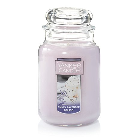 Yankee Candle Large Jar Candle, Honey Lavender Gelato