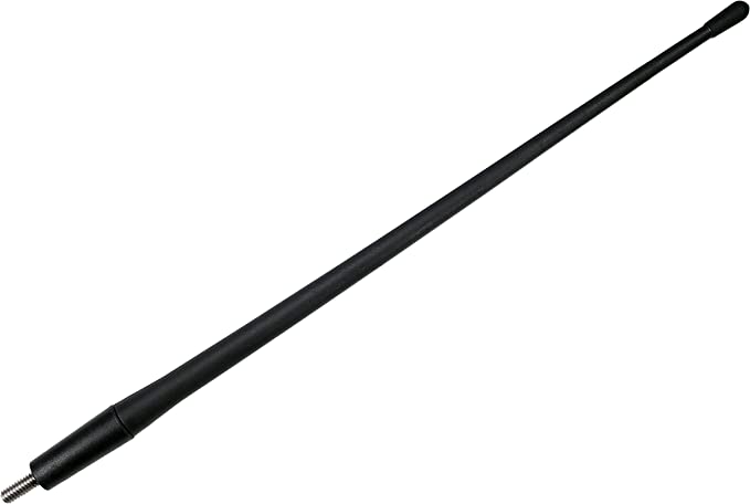 AntennaMastsRus - 13 Inch All-Terrain Flexible Rubber Antenna is Compatible with Jeep Wrangler TJ - YJ (1987-2006) - Spring Steel Internal Core