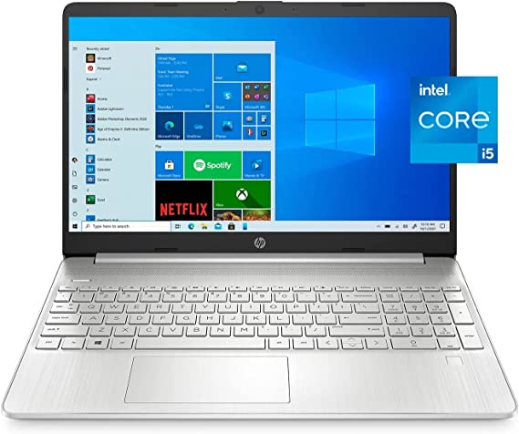 HP 15.6" HD Touch Screen Laptop PC Intel Core i5-1135G7 8GB Memory 512GB SSD Windows 11 - HDMI, Media Card Reader, Numeric Keyboard - Natural Silver