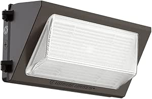 Lithonia Lighting TWR2 LED ALO SWW2 UVOLT PE DDBTXD LED Wall Pack with Switchable Color Temperature, Adjustable Lumen Output and Switchable Photocell, UVolt 120-347V, 8,200-16,100 Lumens, Dark Bronze