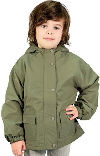 JAN & JUL Kids' Rain Jacket, 100% Waterproof CozyDry Fleece-Lined Coat for Boys Girls Toddlers