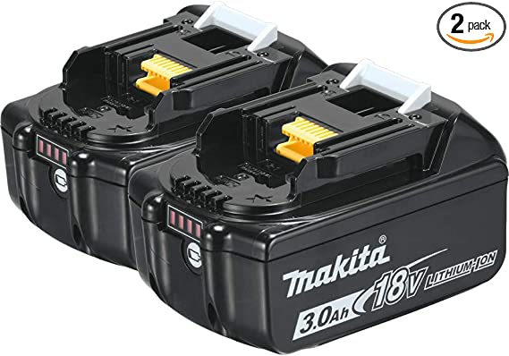 Makita BL1830B-2 18V 3.0 Ah LXT Lithium-Ion Battery (2-Pack)