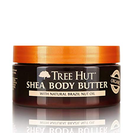 Tree Hut 24 hour Intense Hydrating Shea Body Butter Brazilian Nut, 7oz, Hydrating Moisturizer with Pure Shea Butter for Nourishing Essential Body Care