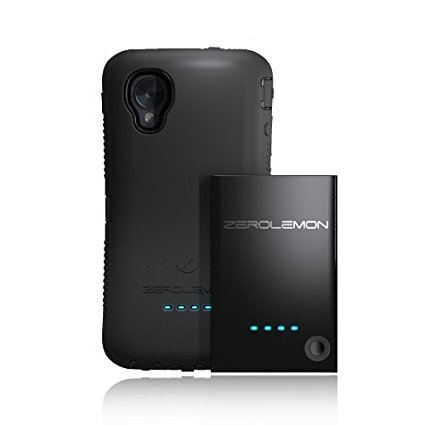 [180 Day Warranty] Zerolemon Lg Google Nexus 5 3500mah Extended Battery   Zeroshock Black/black Dual Layer Rugged Case   Holster/kickstand - World's Highest Capacity Nexus 5 Battery