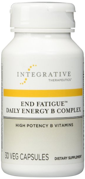 Integrative Therapeutics - End Fatigue Daily Energy B Complex - High Potency B Vitamins - 30 Vegetarian Capsules FFP