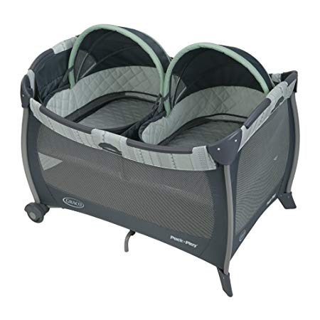 Graco Pack 'n Play Playard with Twins Bassinet, Mason