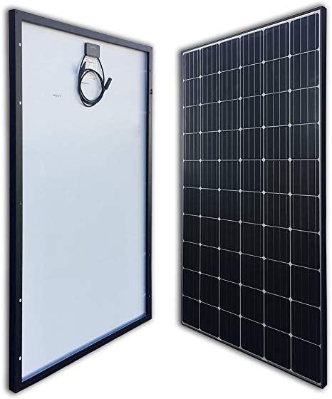 Renogy Grid Large System Residential Commercial House Cabin Sheds Rooftop, 300Watt 24Volt Monocrystalline Solar Panel, 300W