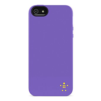 Belkin Grip Neon Glo Case / Cover for iPhone 5 and 5S (Purple)