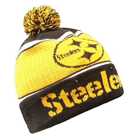 Forever Collectibles NFL Pittsburgh Steelers Big Logo Knit Light Up Beanie Hat