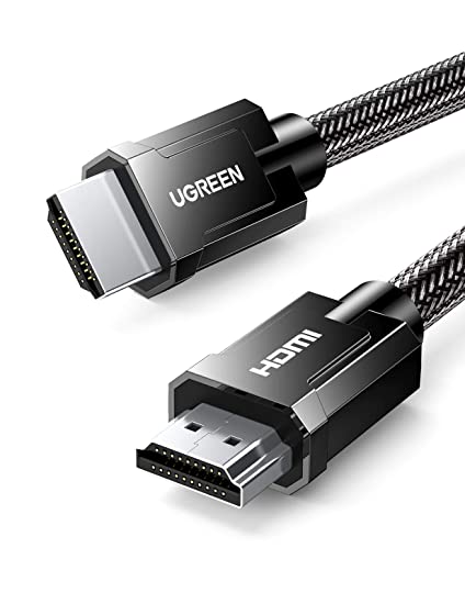 UGREEN 8K 48Gbps HDMI Cable Ultra High Speed HDMI 2.1 Support 8K 60Hz Dynamic HDR Dolby Vision eARC Compatible for Xbox One Nintendo Switch Samsung TV Roku PS5 Nylon Braided 10 Feet