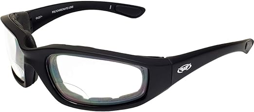 Global Vision Kickback Z Photochromic Bifocal Padded Riding Glasses Clear to Smoke Lens ANSI Z87.1