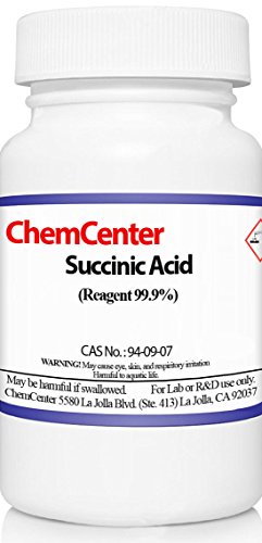 Succinic Acid, Crystals (Not Pills), High Purity, 100 grams