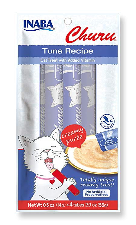 INABA USA601 Churu Cat Treat with Added Vitamin E, One Size/4.5 oz