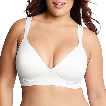 Bali Women's Comfort Revolution Wirefree Bra, Soft Touch Ultimate Wireless Support Bra