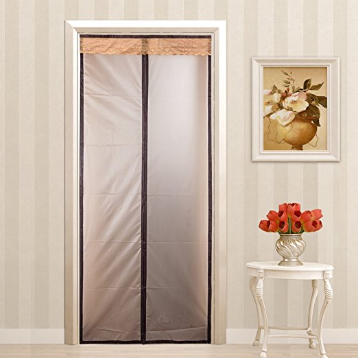 Magnetic Thermal Insulated Door Curtain Enjoy Your Cool Summer And Warm Winter With Saving You Money Door Curtain Auto Closer Fits Doors Up To 34" x 82",36"x 82",36"x 98",46" x 82"MAX