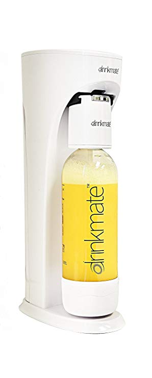 DrinkMate Carbonated Beverage Maker WITHOUT CO2 Cylinder (white)