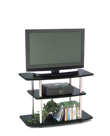 Convenience Concepts Designs2Go 3-Tier TV Stand for Flat Panel Television up to 32-Inch or 80-Pound Black