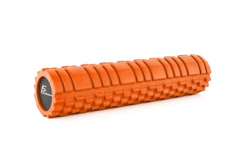 ProSource Sports Medicine Foam Roller 24" x 6" with Grid for Deep-Tissue Massage and Trigger-Point Muscle Therapy (Available in 3 Color Options)