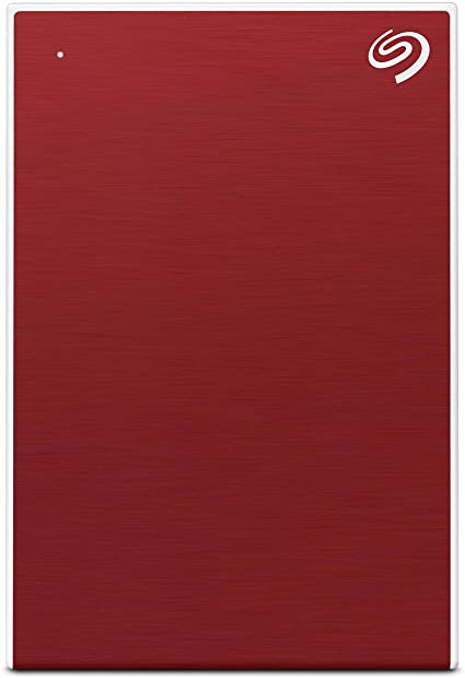 Seagate Backup Plus Slim 1 TB External Hard Drive Portable HDD – Red USB 3.0 for PC Laptop and Mac, 1 Year Mylio Create, 2 Months Adobe CC Photography, (STHN1000403)