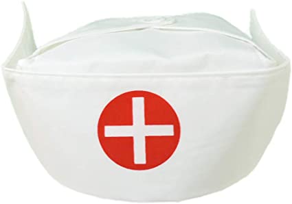 US Toys Women's Nurse Bonnet Hat White One Size