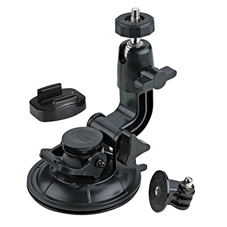 SIM&NAT 360 degrees Rotation Suction Cup Mount   Tripod Mount Adapter   Quick Release Buckle Mount for GoPro 4 3  3 2 1