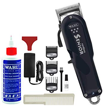 Wahl Professional 5-Star Series Cordless Senior Clipper #8504 – Great for Professional Stylists and Barbers – 70 Minute Run Time (Bonus Oil)