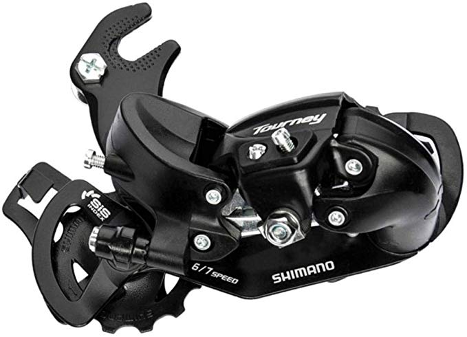 Shimano Tourney TY300 6/7-Speed Rear Derailleur with Dropout Claw Hanger