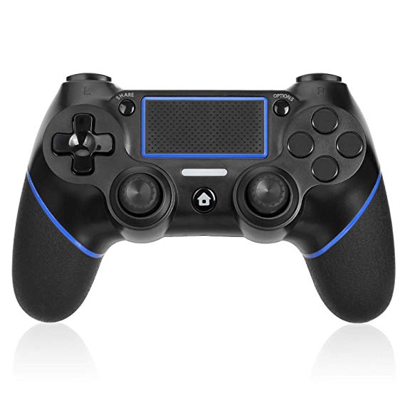 TGJOR PS4 Controller - Bluetooth Gamepad Six Axies DualShock 4 Wireless Controller for Playstation 4, Touch Panel Joypad with USB Cable