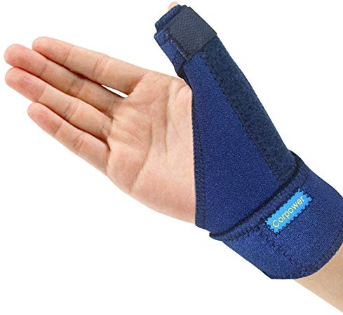 Trigger Thumb Brace - Corpower Thumb Spica Splint - Thumb Spica Stabilizer for Pain, Sprains, Arthritis,Tendonitis (Right Hand Or Left Hand)
