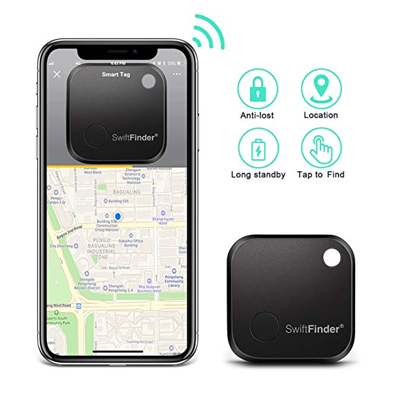 Key Finder - TBMax Smart Key Tracker Bluetooth Locator with App Control for Phone, Anti-Lost Finder Device, Slim Wallet Luggage Tracker