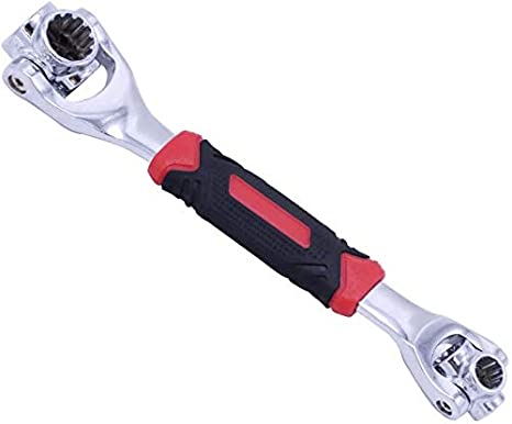 GOSWIFT 48 In 1 Universal Socket Wrench, Chrome Vanadium Steel, Multi-function Wrench Tool with 360 Degree Rotating Head Spanner Tool for Home and Car Repair