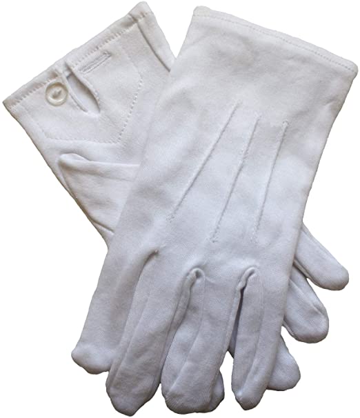 Clermont Direct 100% Cotton White Gloves