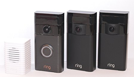 Ring Wi-Fi Enabled Video Doorbell (Venetian Bronze)   2 Ring Stick Up Cam - Outdoor security camera with 2-way audio   Ring Wi-Fi Enabled Chime