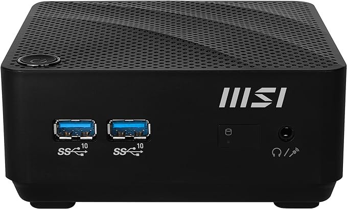 MSI Cubi N JSL Intel Pentium N6000 Barebone, Mini PC, SFF, USB 3.2 Gen2, HDMI, VGA, LAN, WiFi, BT, VESA, Supports Max 16GB DDR4 SO-DIMM (2 Slots), M.2 (1 Slot)