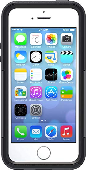 OtterBox Commuter Series Case for iPhone 5/5s/SE - Retail Packaging - Black